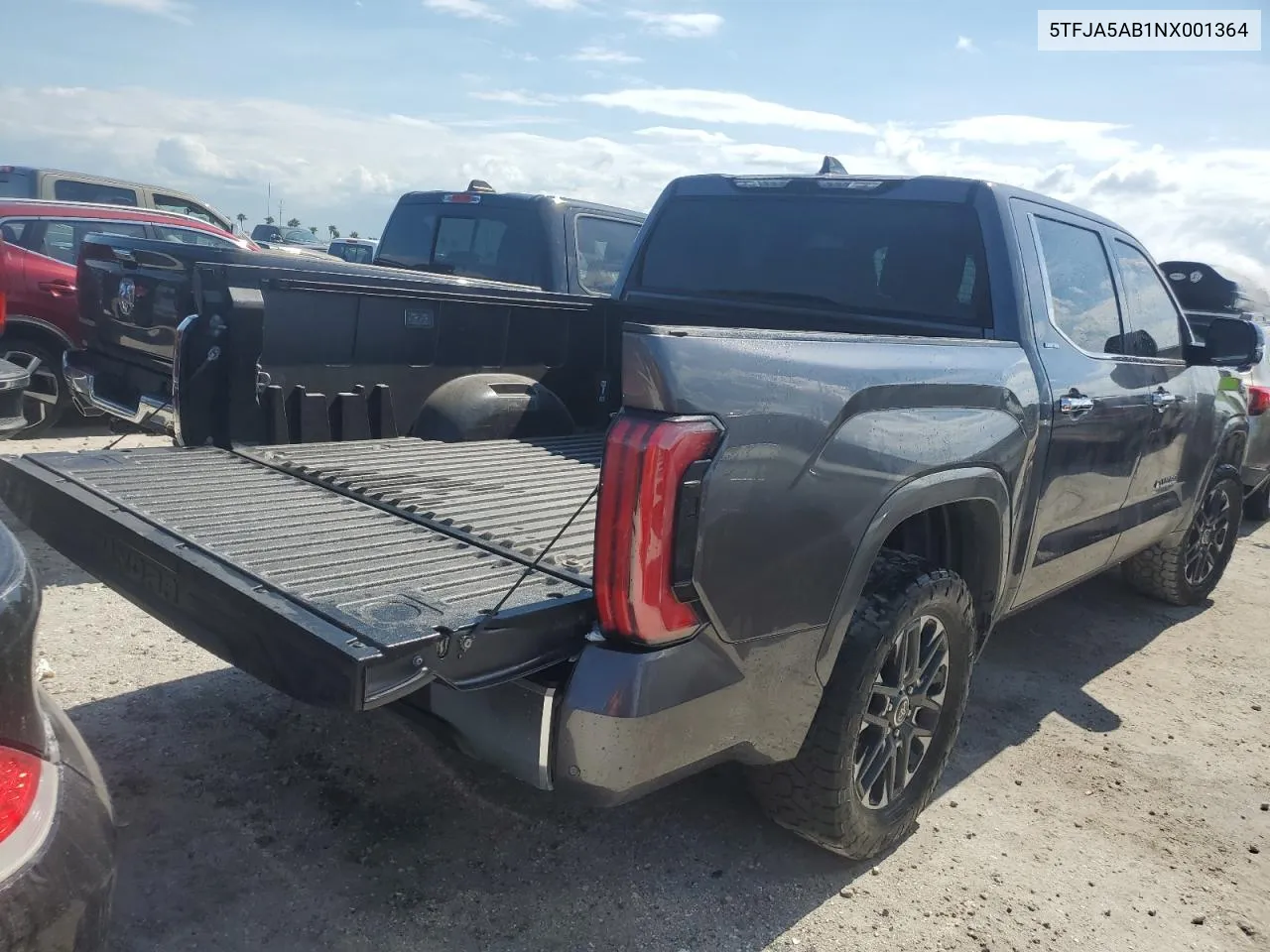 2022 Toyota Tundra Crewmax Limited VIN: 5TFJA5AB1NX001364 Lot: 77585334