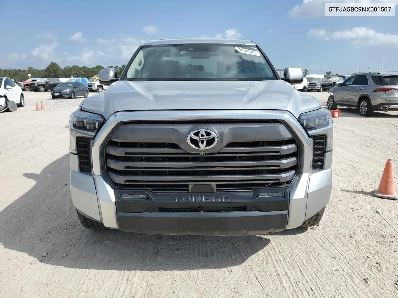 2022 Toyota Tundra Crewmax Limited VIN: 5TFJA5BC9NX001507 Lot: 78642084