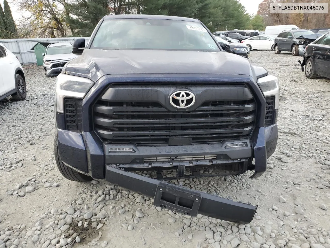 2022 Toyota Tundra Crewmax Sr VIN: 5TFLA5DB1NX045076 Lot: 79251284