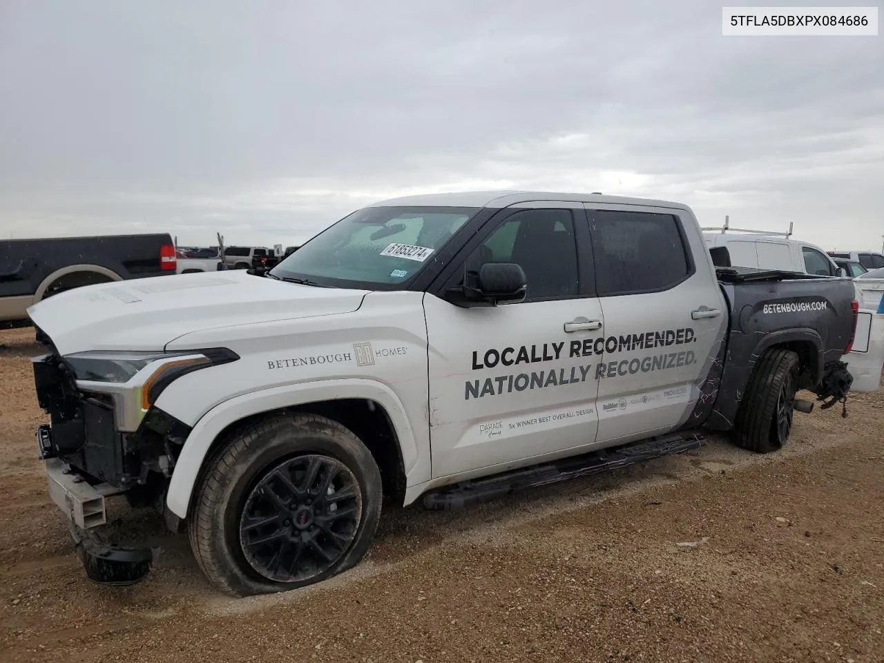 2023 Toyota Tundra Crewmax Sr VIN: 5TFLA5DBXPX084686 Lot: 61853274