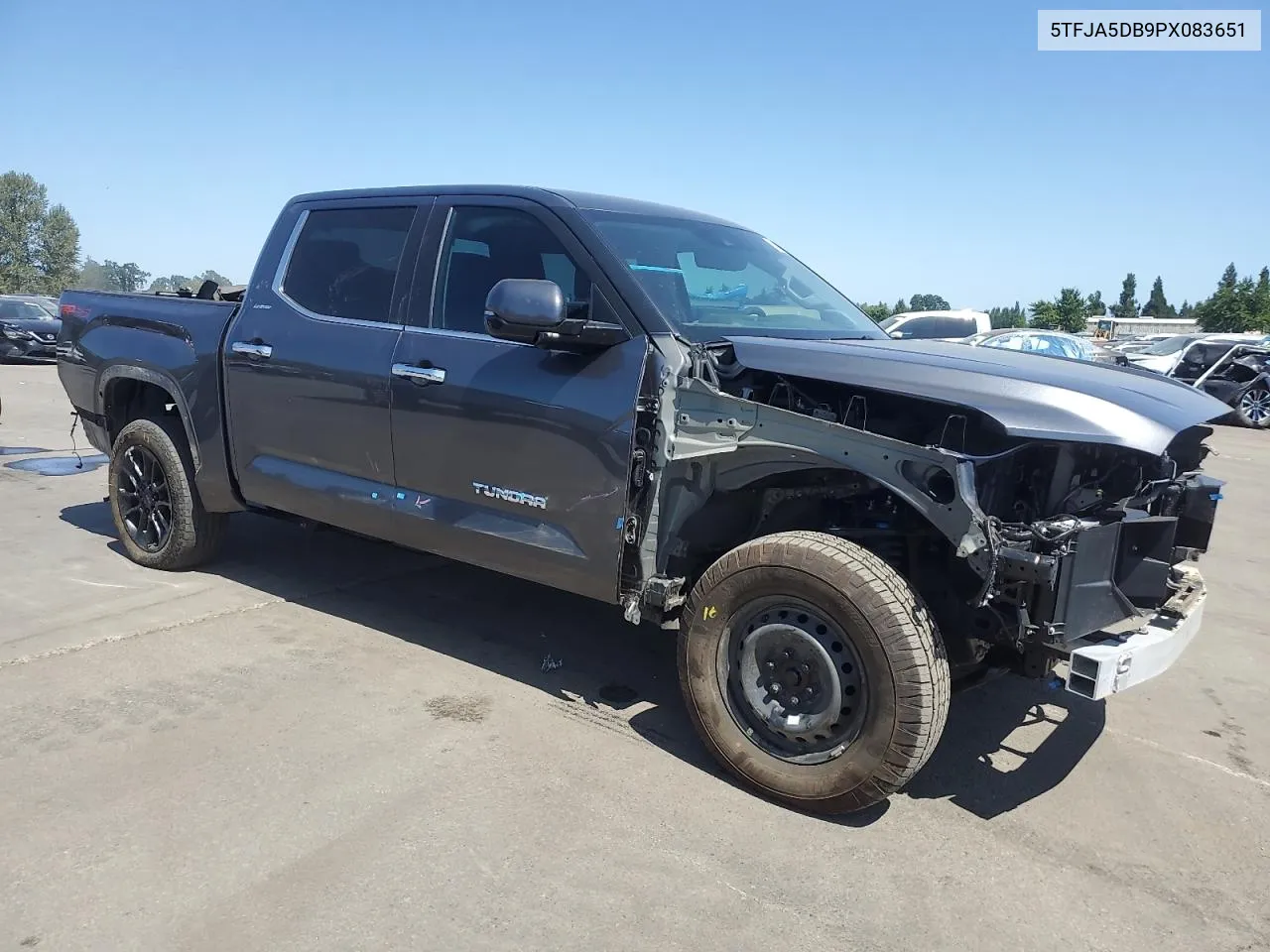 2023 Toyota Tundra Crewmax Limited VIN: 5TFJA5DB9PX083651 Lot: 62738664