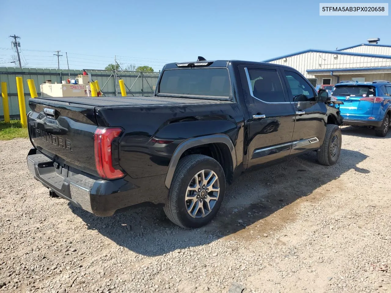 2023 Toyota Tundra Crewmax Platinum VIN: 5TFMA5AB3PX020658 Lot: 69422054