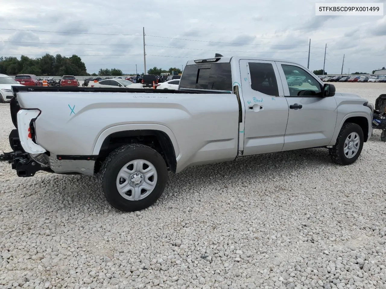 2023 Toyota Tundra Double Cab Sr VIN: 5TFKB5CD9PX001499 Lot: 69846634