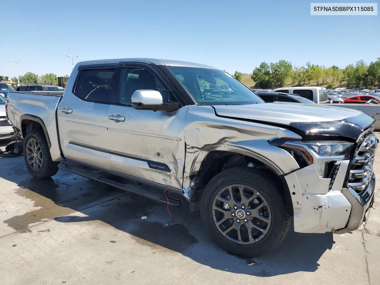 2023 Toyota Tundra Crewmax Platinum VIN: 5TFNA5DB8PX115085 Lot: 70262334