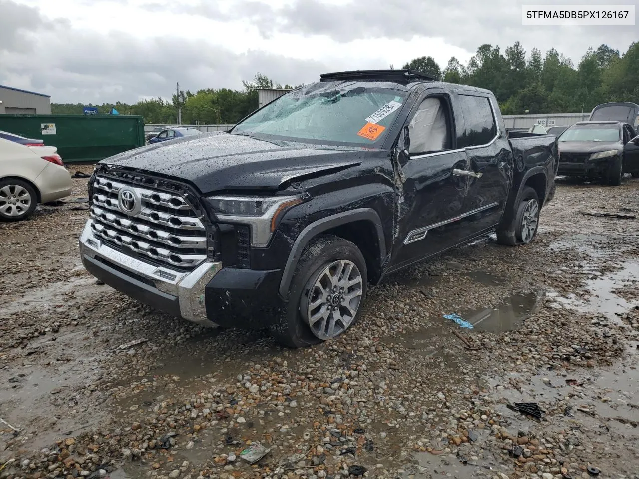 2023 Toyota Tundra Crewmax Platinum VIN: 5TFMA5DB5PX126167 Lot: 71509284