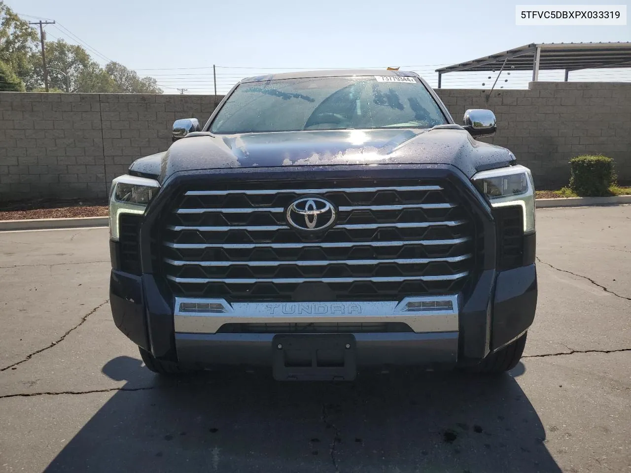 2023 Toyota Tundra Crewmax Capstone VIN: 5TFVC5DBXPX033319 Lot: 73779344