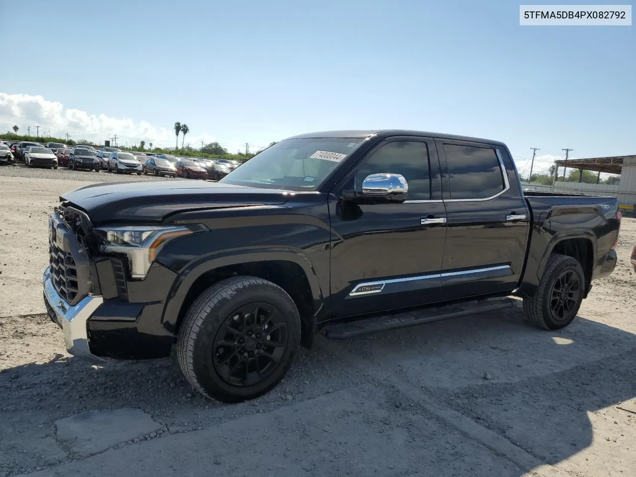 2023 Toyota Tundra Crewmax Platinum VIN: 5TFMA5DB4PX082792 Lot: 74000044