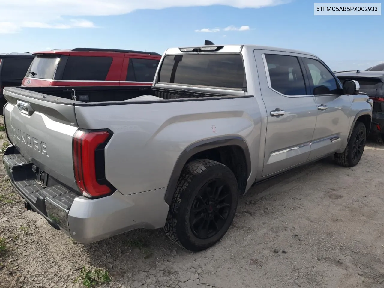 2023 Toyota Tundra Crewmax Platinum VIN: 5TFMC5AB5PX002933 Lot: 74472834