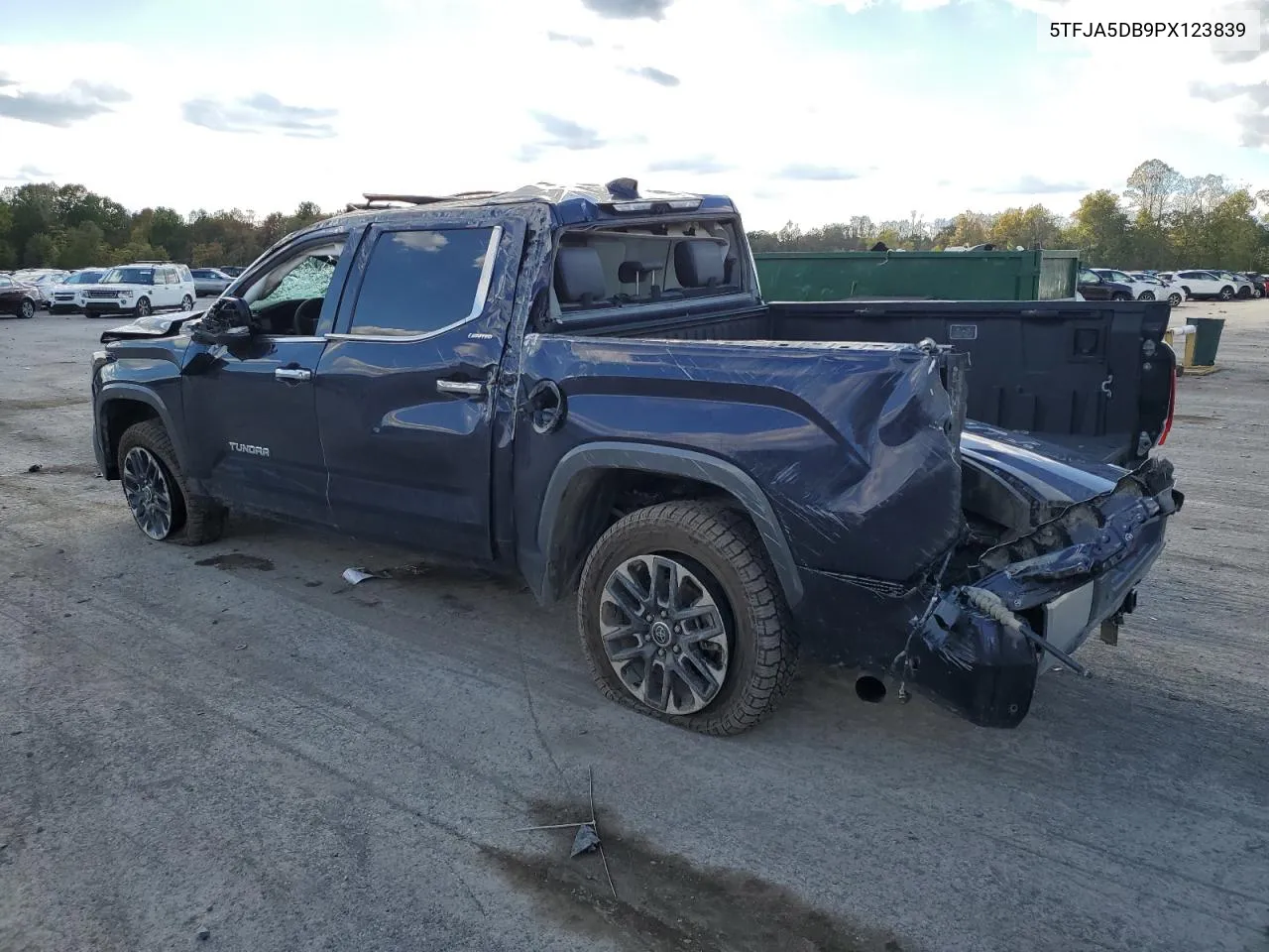 2023 Toyota Tundra Crewmax Limited VIN: 5TFJA5DB9PX123839 Lot: 75167594