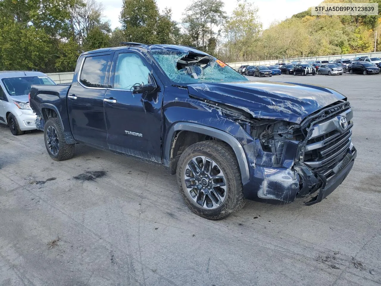 2023 Toyota Tundra Crewmax Limited VIN: 5TFJA5DB9PX123839 Lot: 75167594