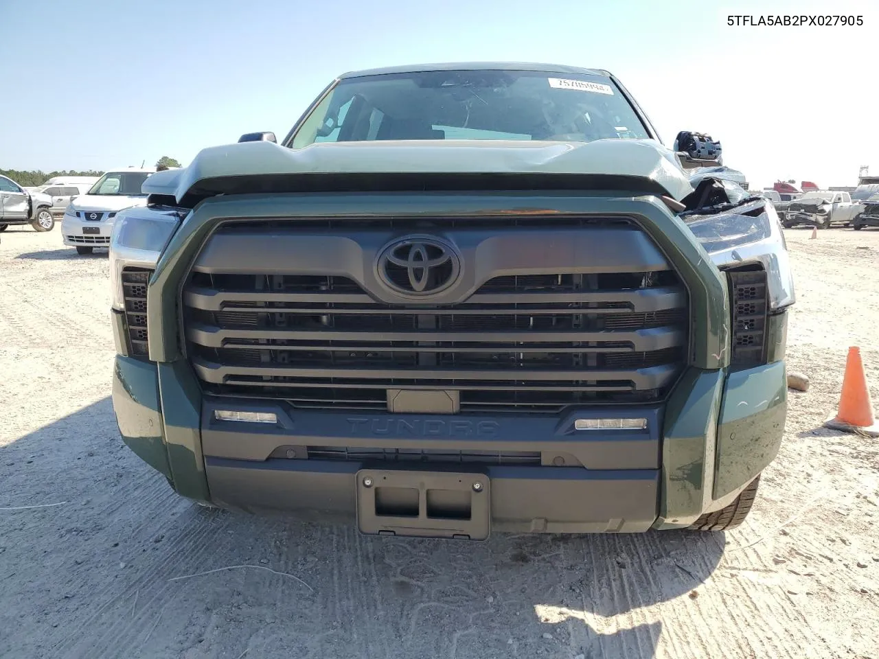 2023 Toyota Tundra Crewmax Sr VIN: 5TFLA5AB2PX027905 Lot: 75705994