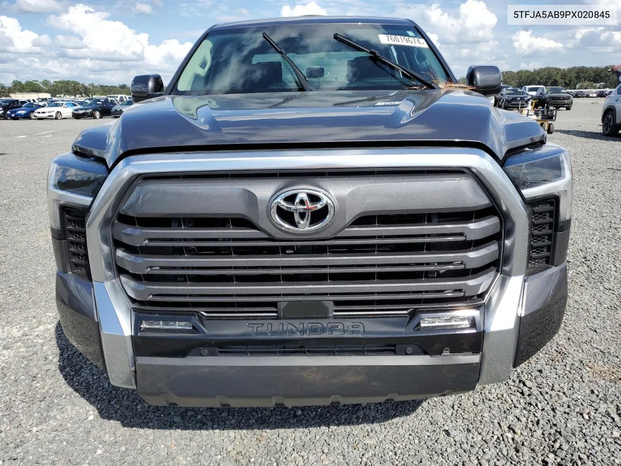 2023 Toyota Tundra Crewmax Limited VIN: 5TFJA5AB9PX020845 Lot: 76019674