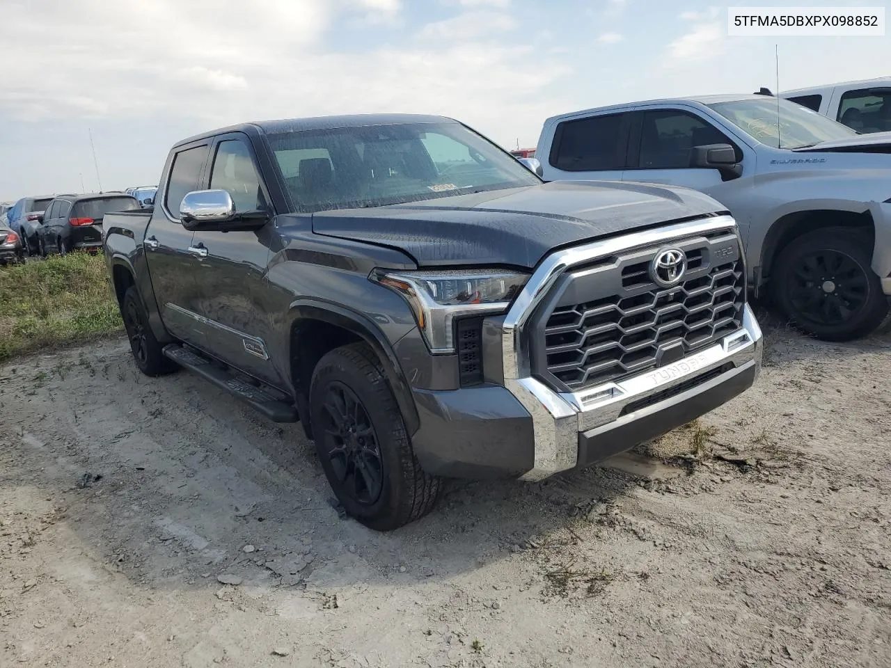 2023 Toyota Tundra Crewmax Platinum VIN: 5TFMA5DBXPX098852 Lot: 76366894