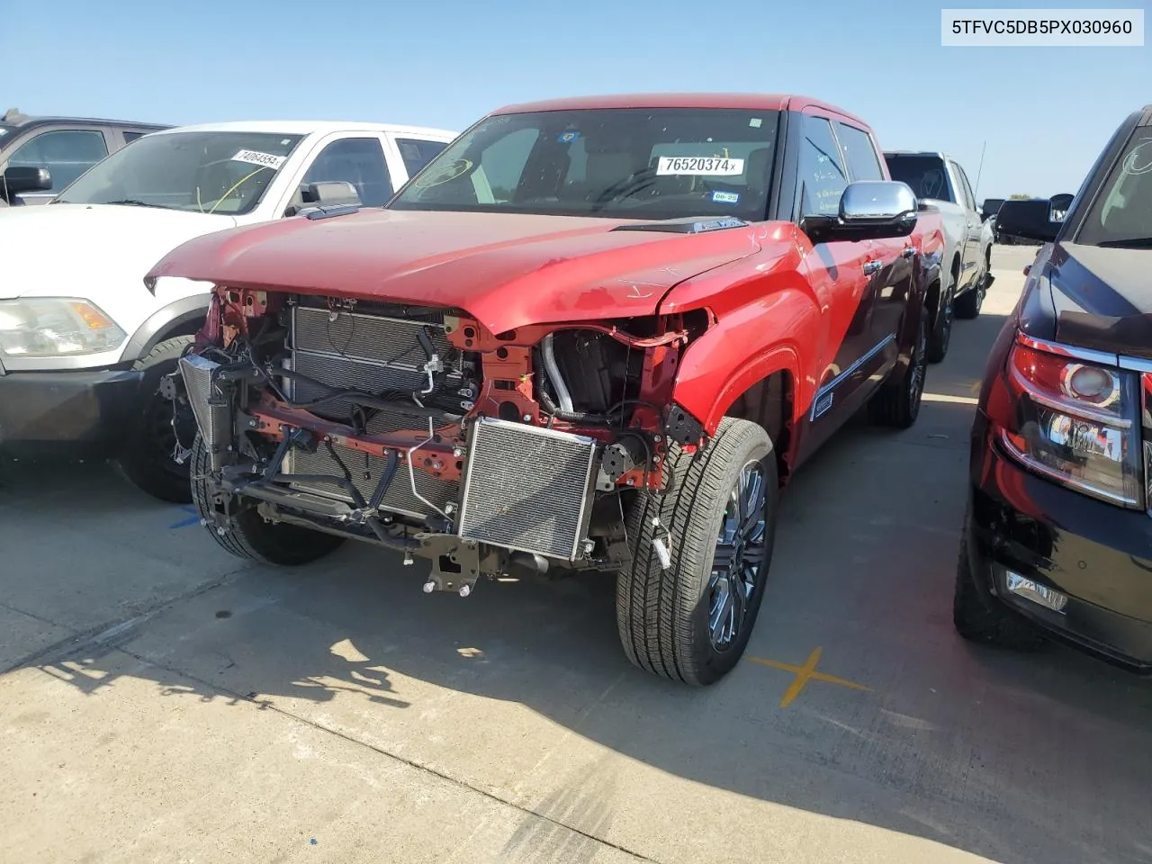 2023 Toyota Tundra Crewmax Capstone VIN: 5TFVC5DB5PX030960 Lot: 76520374