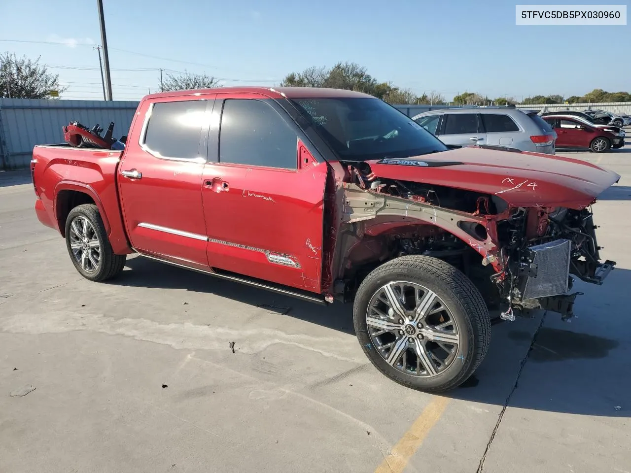 2023 Toyota Tundra Crewmax Capstone VIN: 5TFVC5DB5PX030960 Lot: 76520374