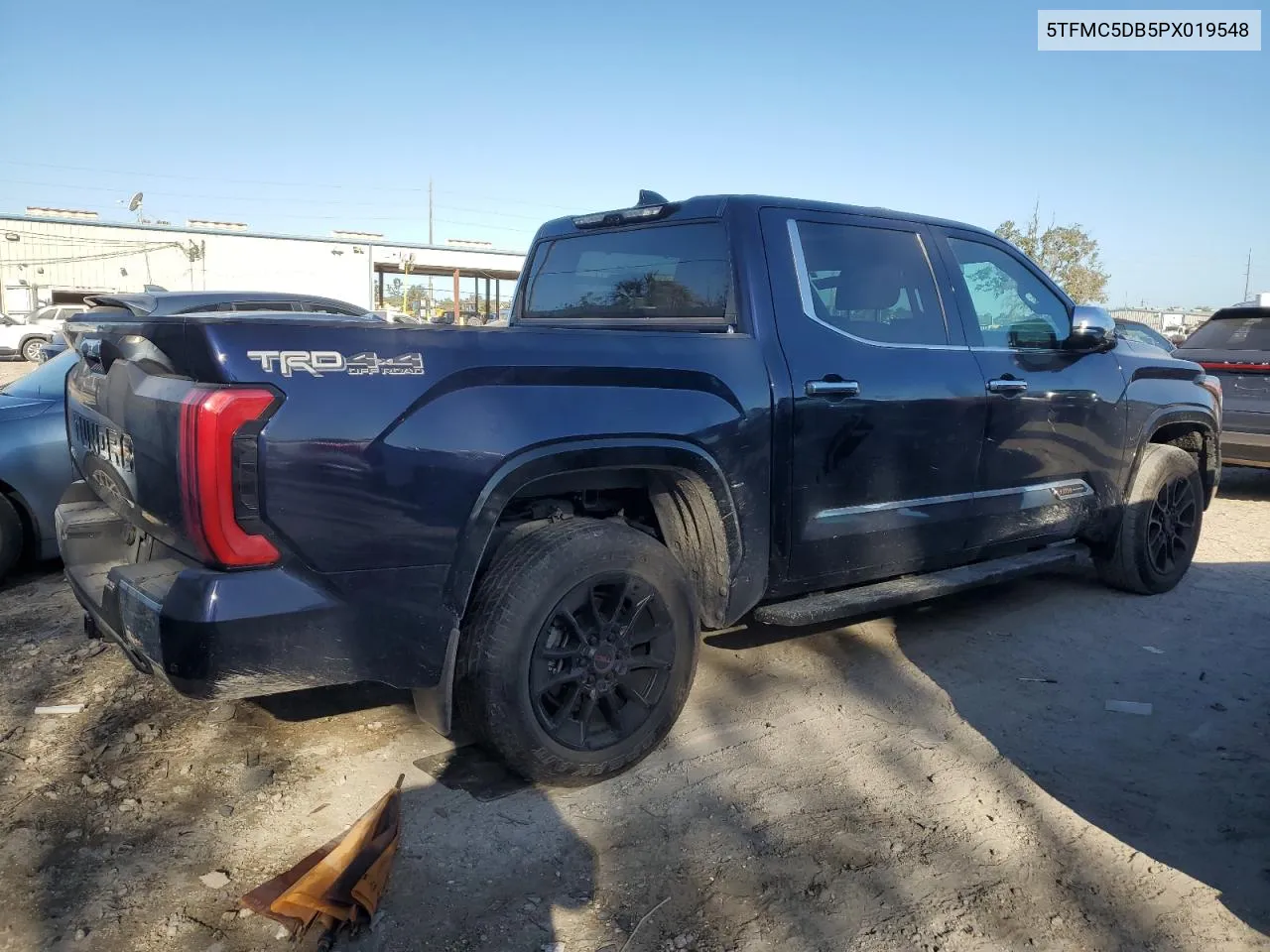 2023 Toyota Tundra Crewmax Platinum VIN: 5TFMC5DB5PX019548 Lot: 76591534