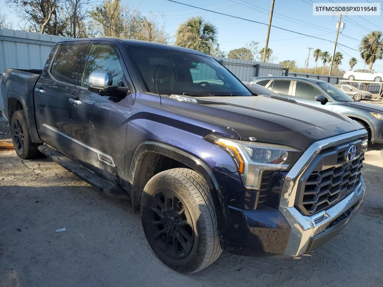 2023 Toyota Tundra Crewmax Platinum VIN: 5TFMC5DB5PX019548 Lot: 76591534