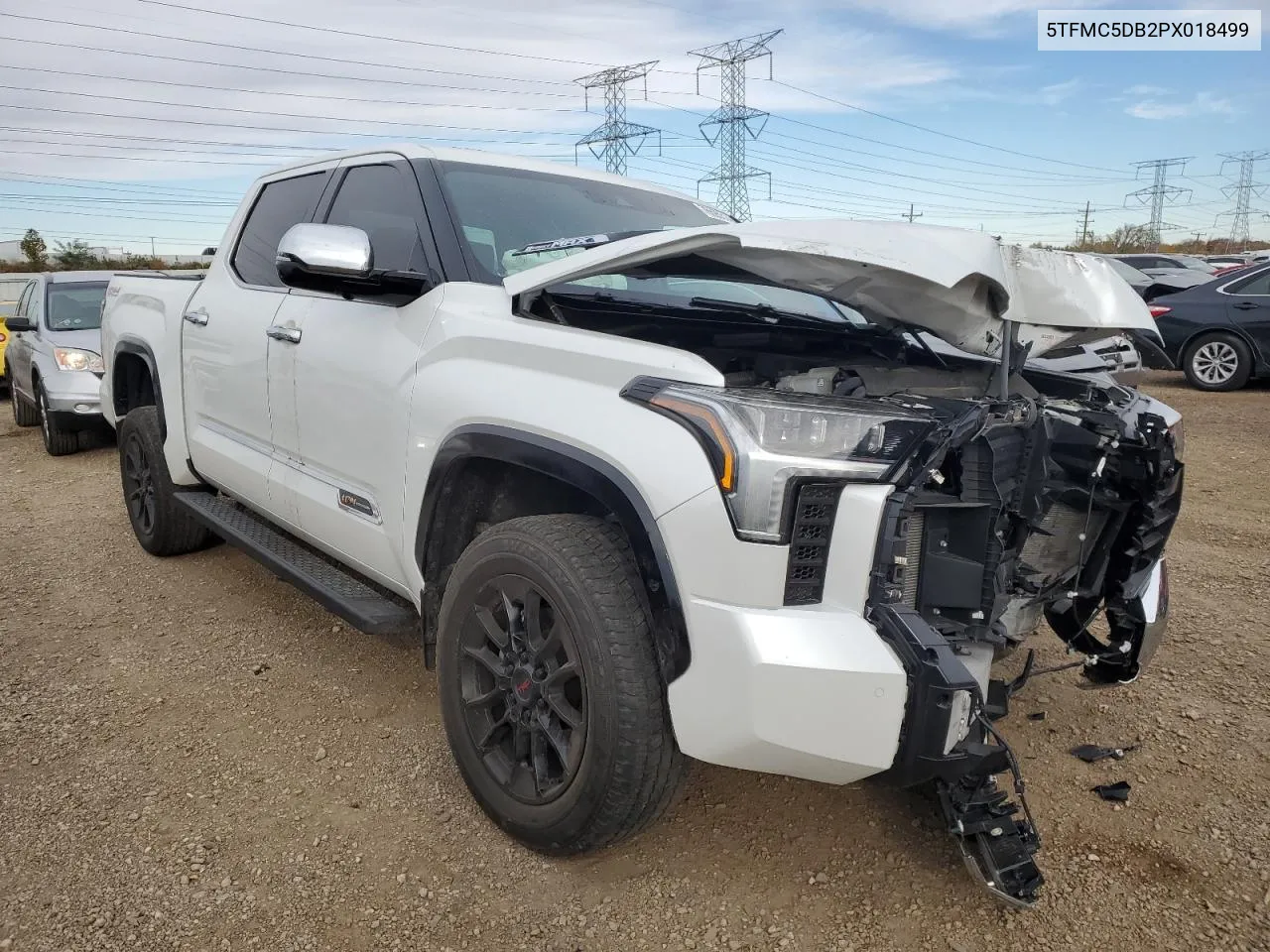 2023 Toyota Tundra Crewmax Platinum VIN: 5TFMC5DB2PX018499 Lot: 76595514