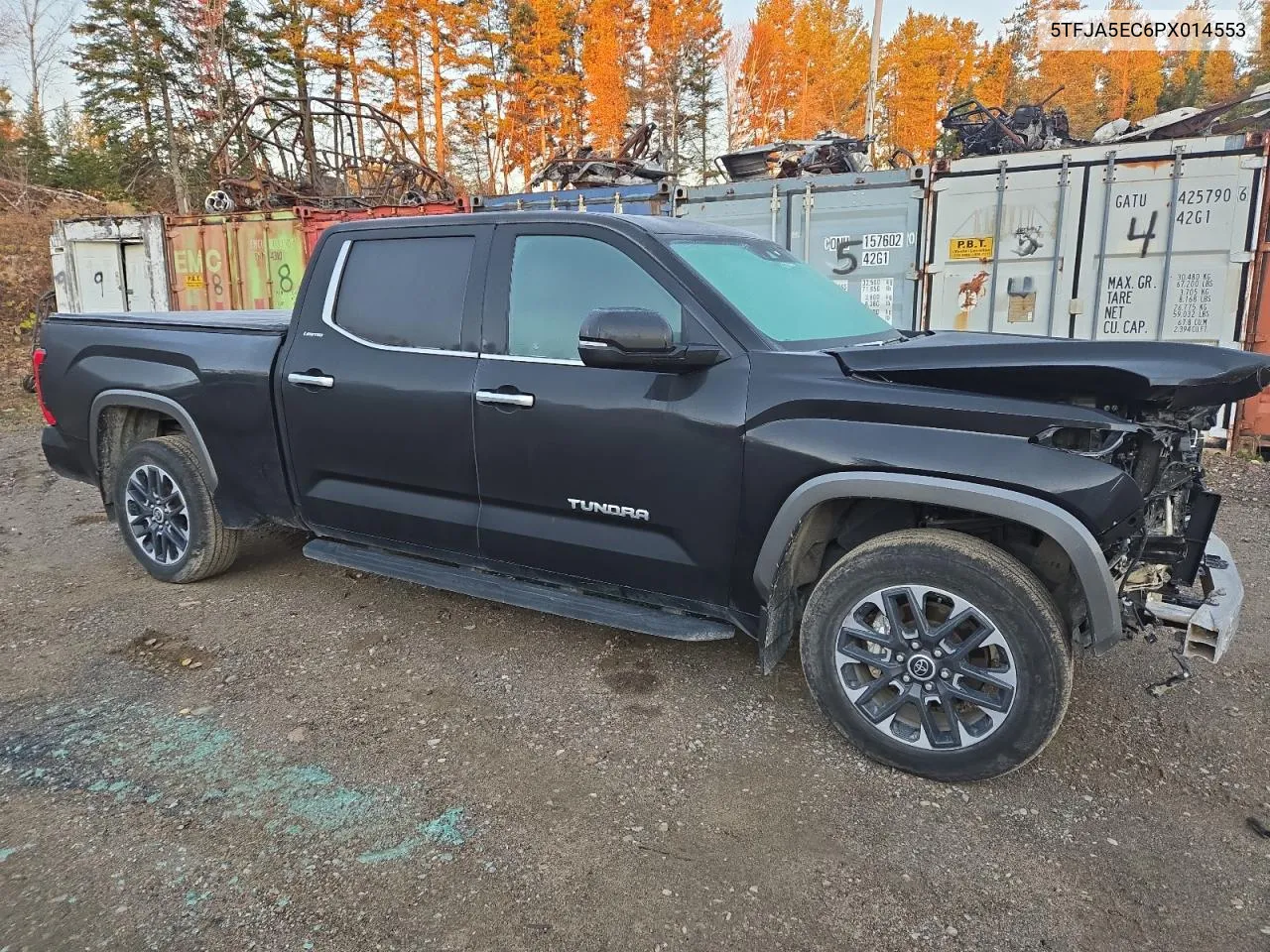 2023 Toyota Tundra Crewmax Limited VIN: 5TFJA5EC6PX014553 Lot: 76721924