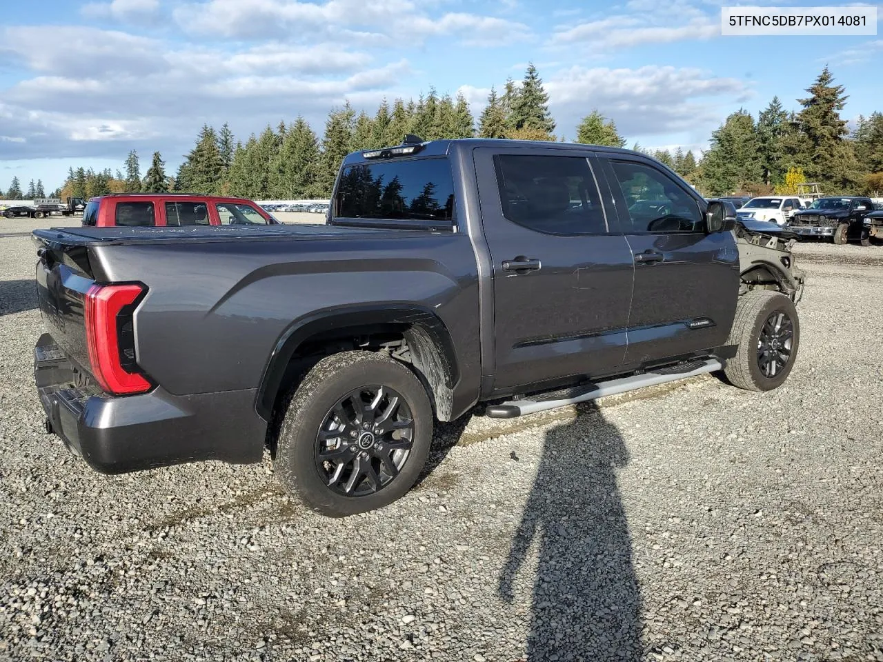 2023 Toyota Tundra Crewmax Platinum VIN: 5TFNC5DB7PX014081 Lot: 77181964