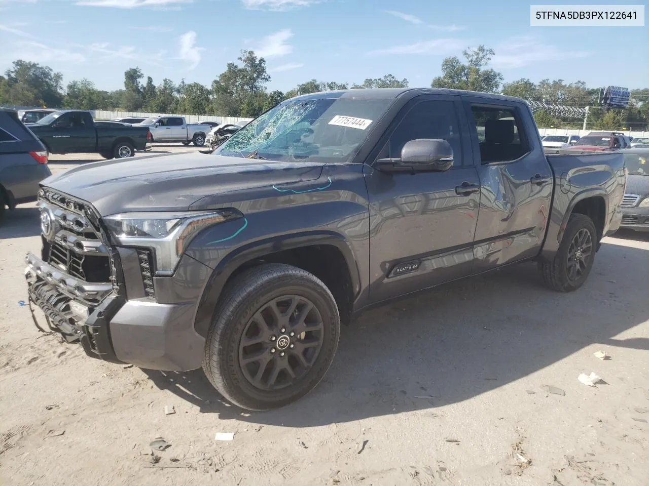 2023 Toyota Tundra Crewmax Platinum VIN: 5TFNA5DB3PX122641 Lot: 77757444