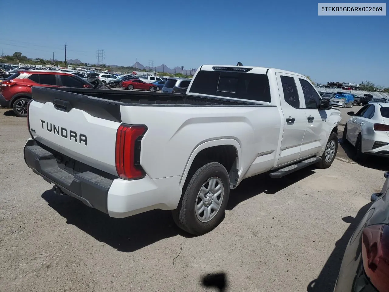 2024 Toyota Tundra Double Cab Sr VIN: 5TFKB5GD6RX002669 Lot: 40234404