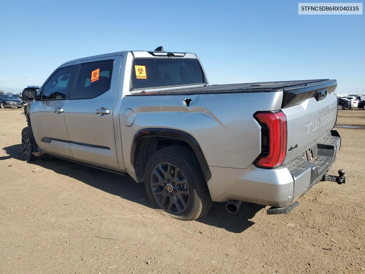 2024 Toyota Tundra Crewmax Platinum VIN: 5TFNC5DB6RX040335 Lot: 65673484