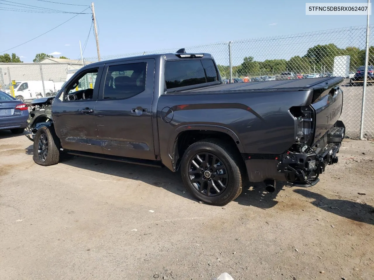 2024 Toyota Tundra Crewmax Platinum VIN: 5TFNC5DB5RX062407 Lot: 70537024