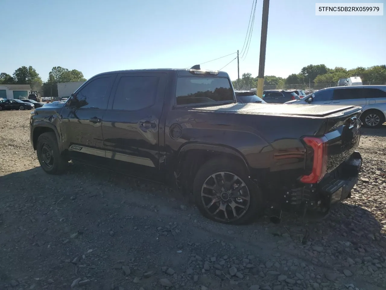 2024 Toyota Tundra Crewmax Platinum VIN: 5TFNC5DB2RX059979 Lot: 70682494