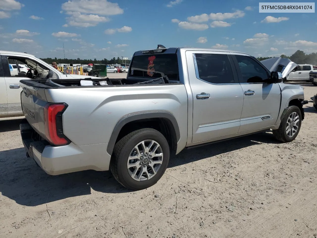 2024 Toyota Tundra Crewmax Platinum VIN: 5TFMC5DB4RX041074 Lot: 73758624