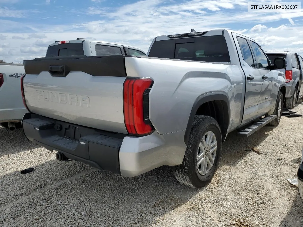 2024 Toyota Tundra Double Cab Sr VIN: 5TFLA5AA1RX033687 Lot: 74936564