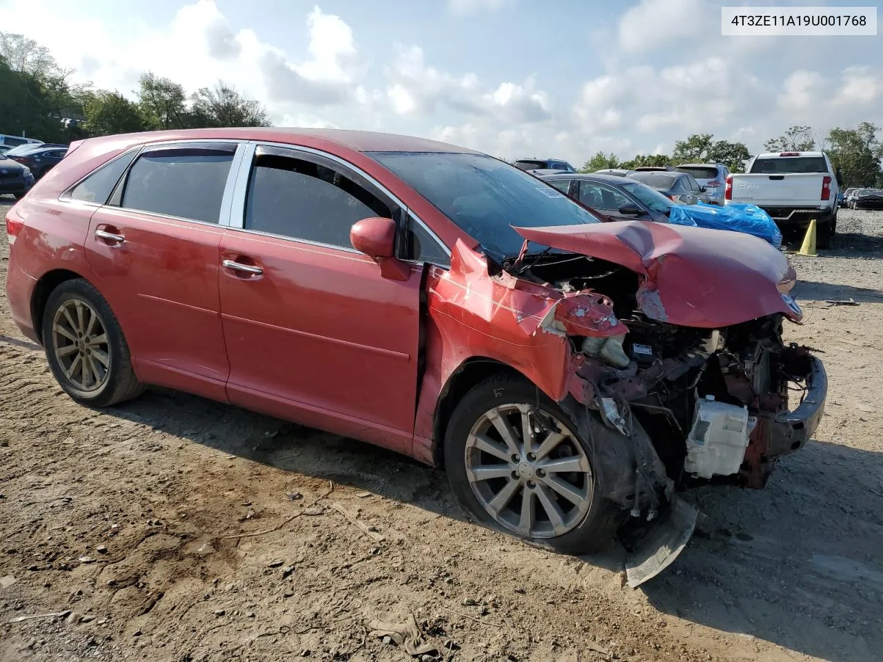 2009 Toyota Venza VIN: 4T3ZE11A19U001768 Lot: 70590894