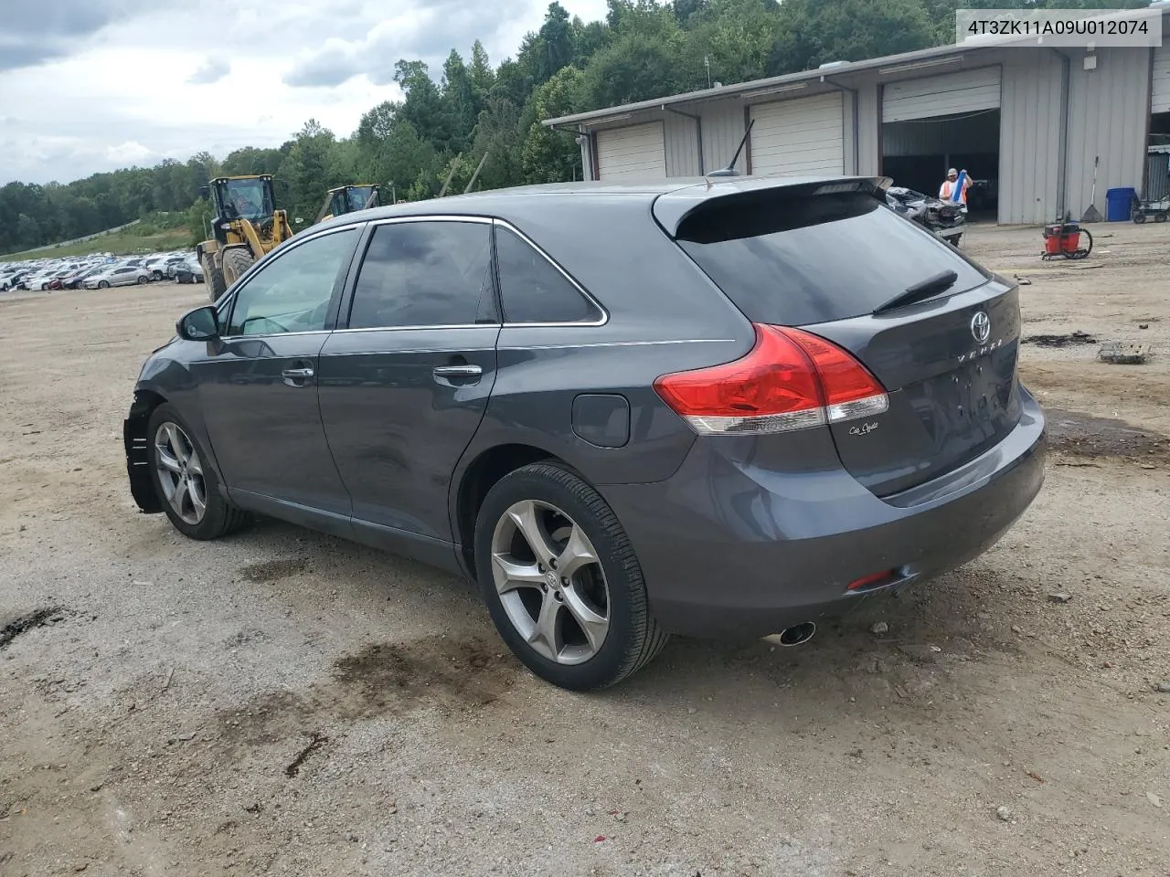 2009 Toyota Venza VIN: 4T3ZK11A09U012074 Lot: 70916494