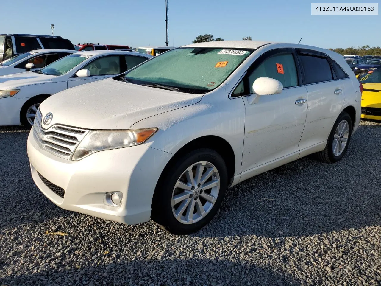 2009 Toyota Venza VIN: 4T3ZE11A49U020153 Lot: 74226594