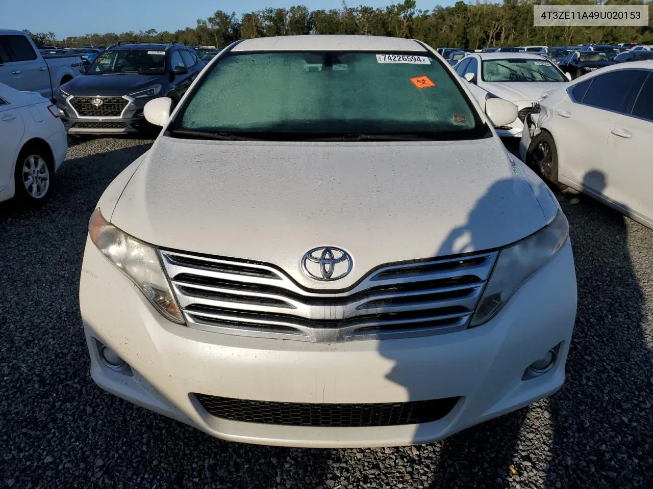 2009 Toyota Venza VIN: 4T3ZE11A49U020153 Lot: 74226594