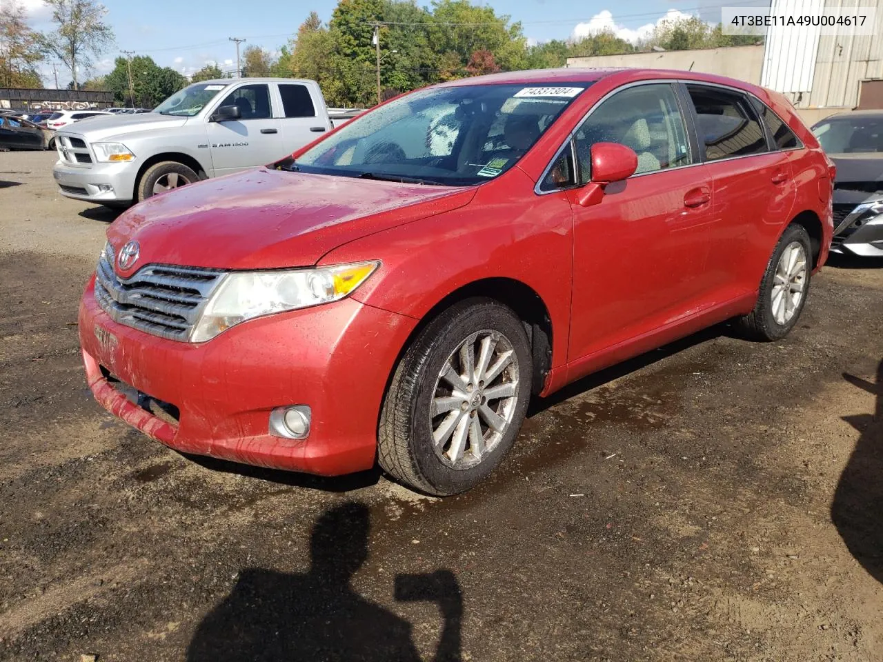 2009 Toyota Venza VIN: 4T3BE11A49U004617 Lot: 74337304