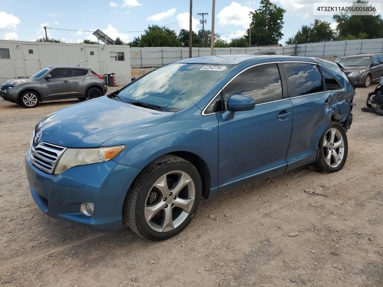 2009 Toyota Venza VIN: 4T3ZK11A09U005836 Lot: 74423804