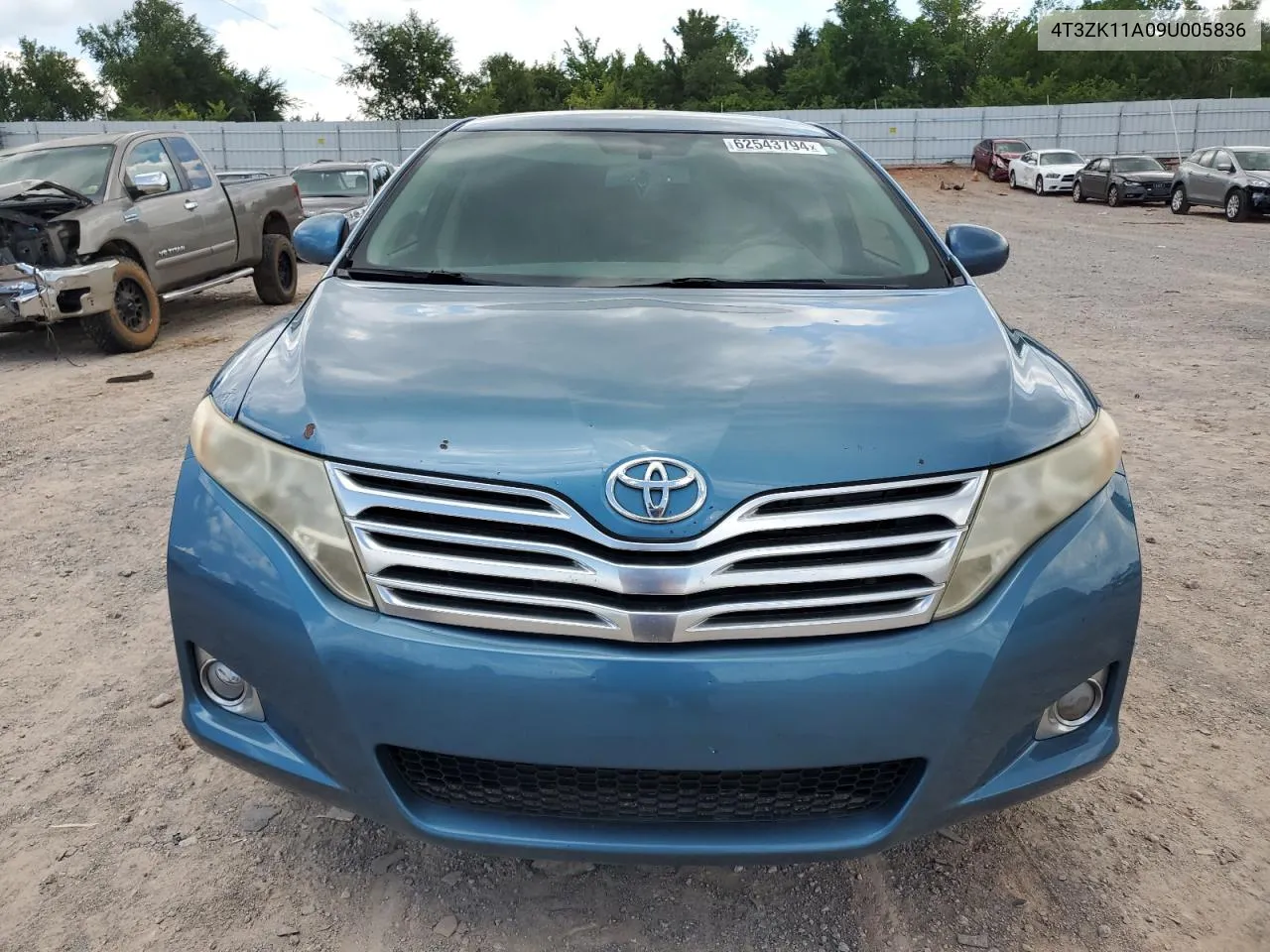 2009 Toyota Venza VIN: 4T3ZK11A09U005836 Lot: 74423804