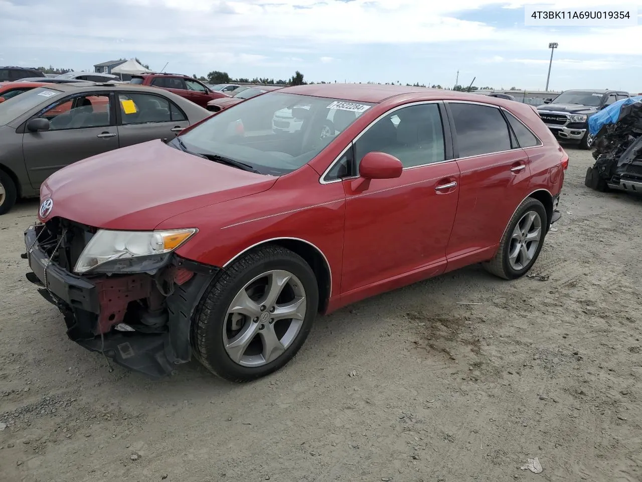 2009 Toyota Venza VIN: 4T3BK11A69U019354 Lot: 74522284