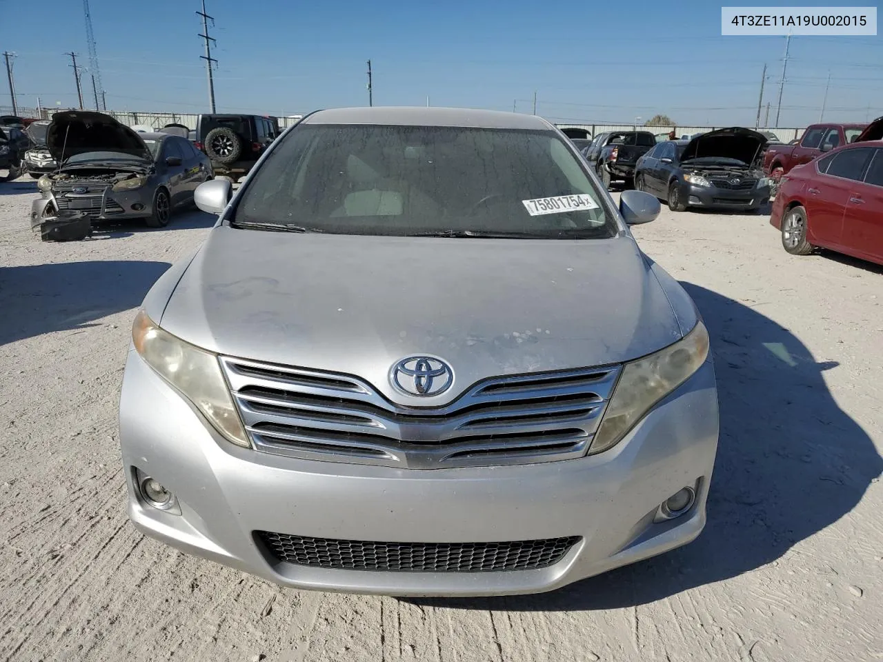 2009 Toyota Venza VIN: 4T3ZE11A19U002015 Lot: 75801754