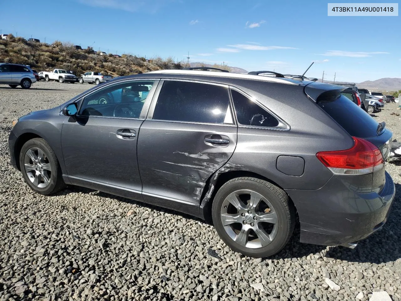 2009 Toyota Venza VIN: 4T3BK11A49U001418 Lot: 77029854