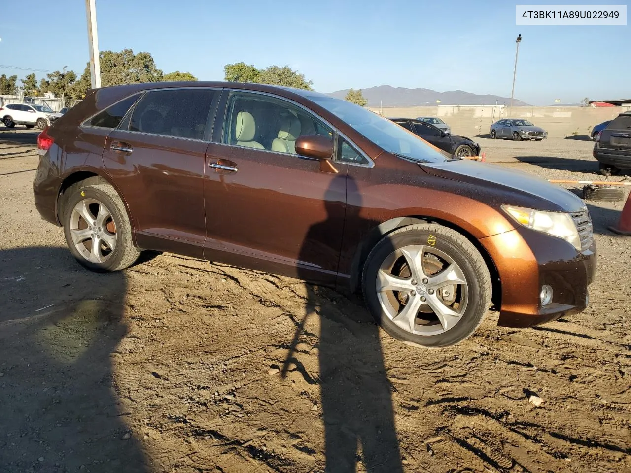 2009 Toyota Venza VIN: 4T3BK11A89U022949 Lot: 77904264