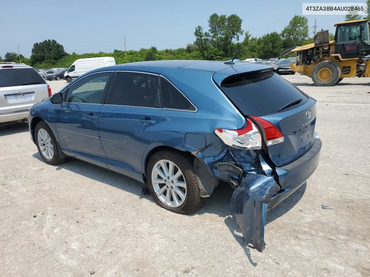 2010 Toyota Venza VIN: 4T3ZA3BB4AU028465 Lot: 63236634