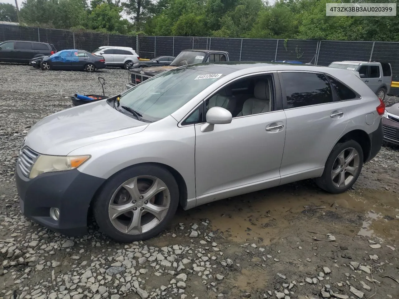 2010 Toyota Venza VIN: 4T3ZK3BB3AU020399 Lot: 64512604