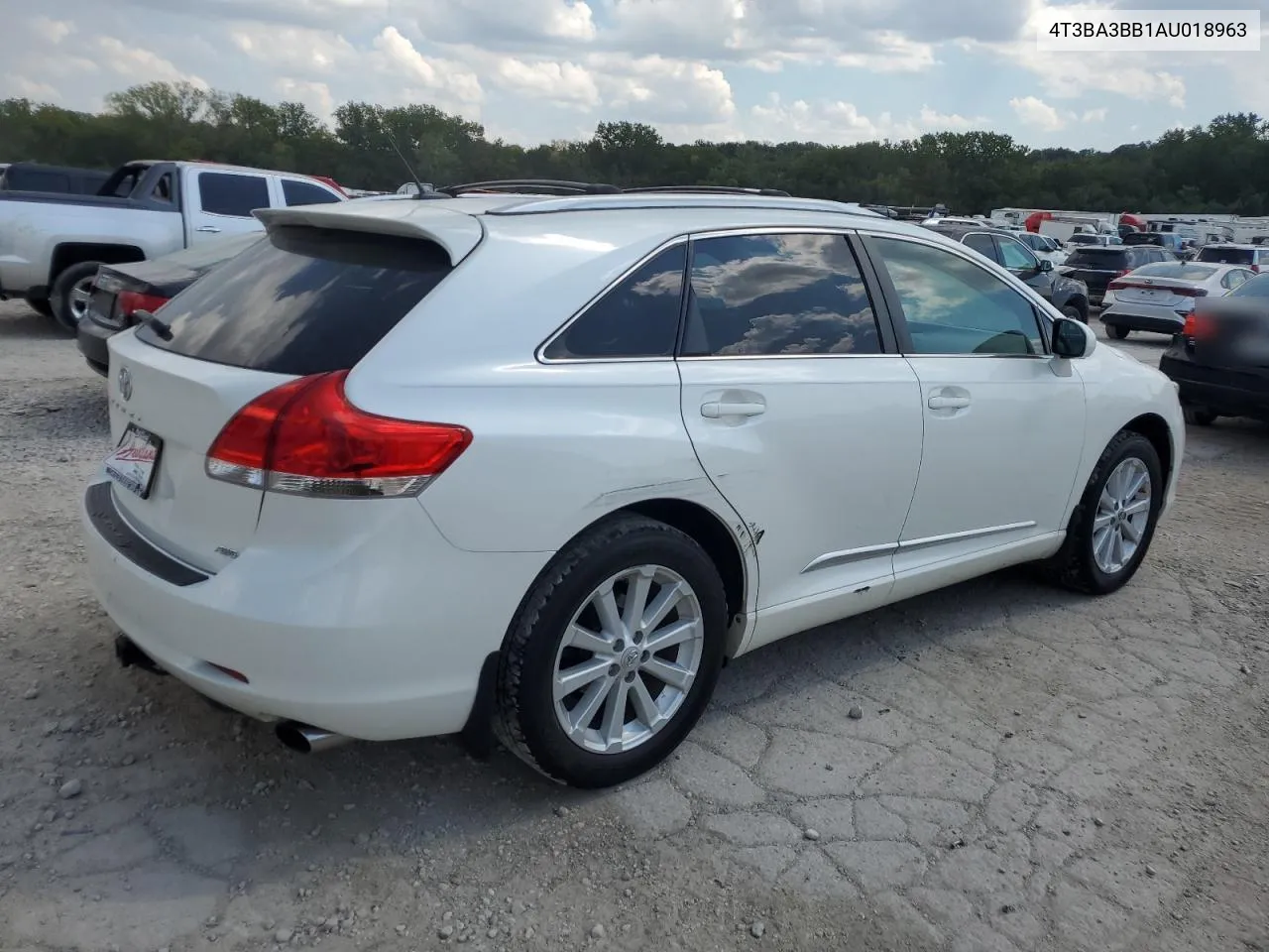 2010 Toyota Venza VIN: 4T3BA3BB1AU018963 Lot: 69395124