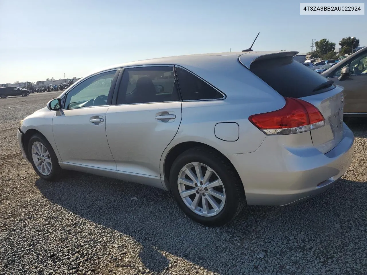 2010 Toyota Venza VIN: 4T3ZA3BB2AU022924 Lot: 70888594