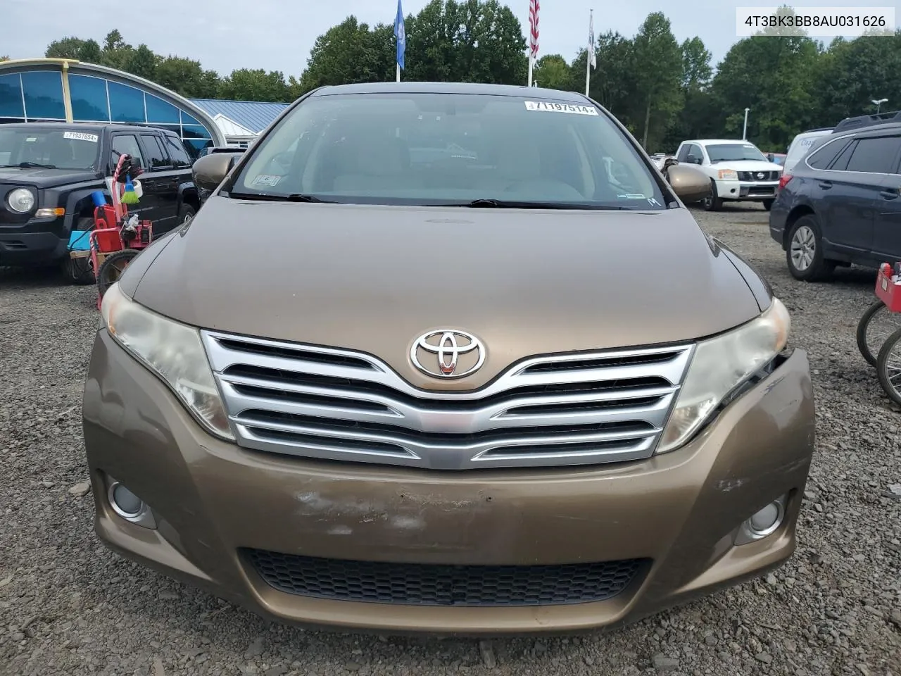 2010 Toyota Venza VIN: 4T3BK3BB8AU031626 Lot: 71197514