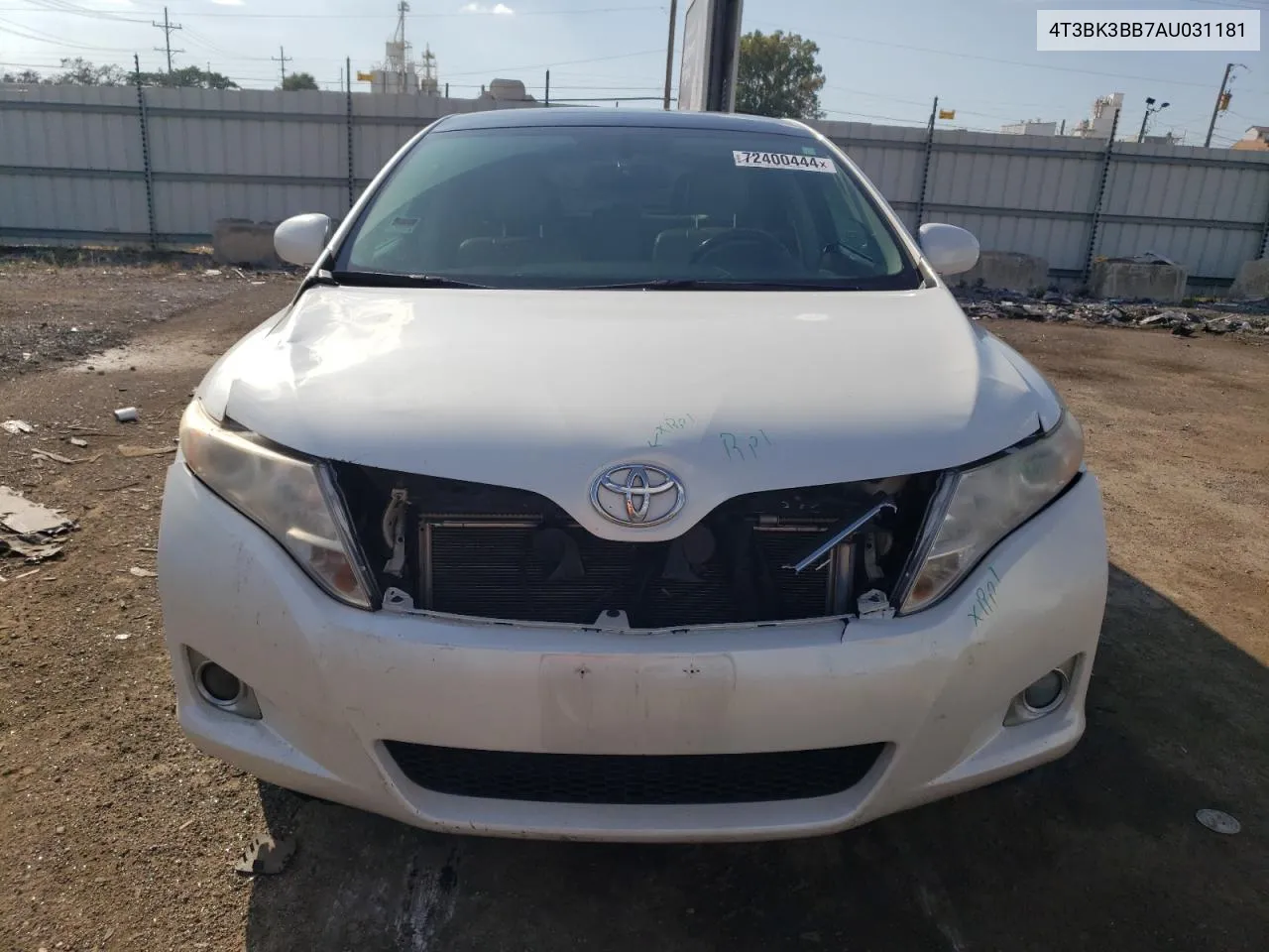 2010 Toyota Venza VIN: 4T3BK3BB7AU031181 Lot: 72400444