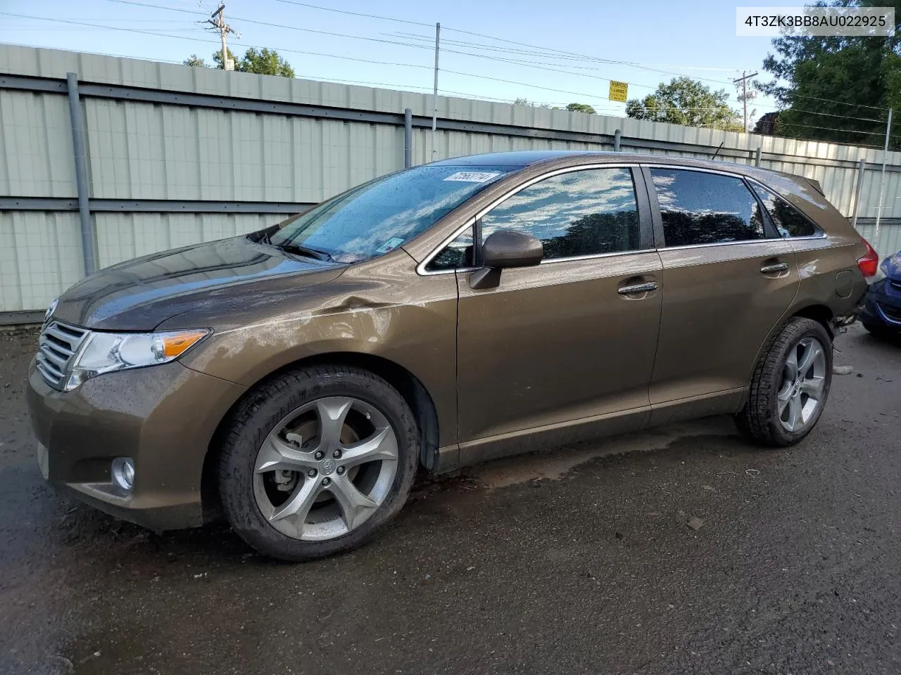 2010 Toyota Venza VIN: 4T3ZK3BB8AU022925 Lot: 72563714