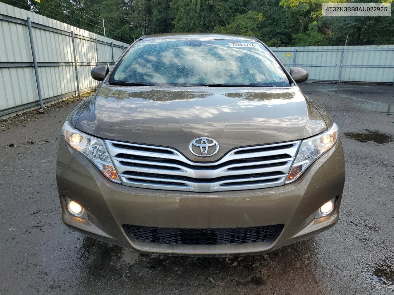 2010 Toyota Venza VIN: 4T3ZK3BB8AU022925 Lot: 72563714